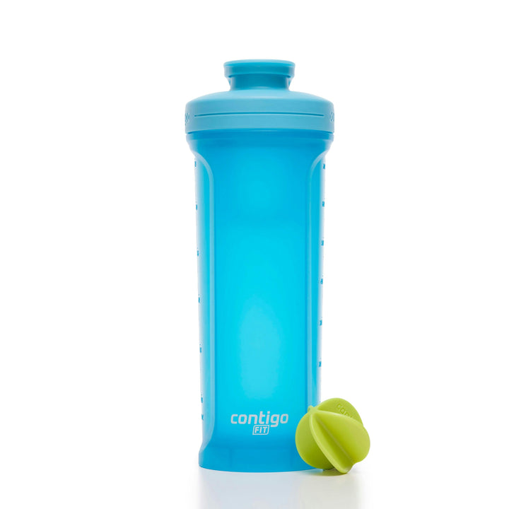 Fit Shake & Go® 2.0 Plastic Antimicrobial Shaker Bottle, Blue Raspberry, 28 floz S2