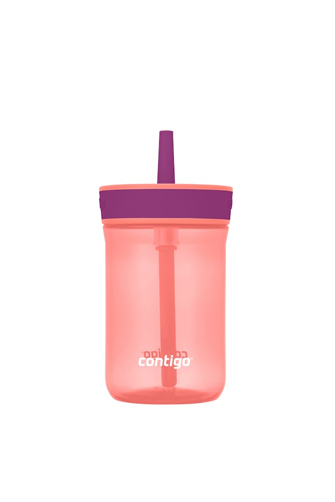 Kids’ Leighton Straw Tumbler with Spill-Proof Leak-Proof Lid, 14oz J7