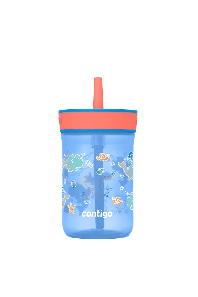 Kids’ Leighton Straw Tumbler with Spill-Proof Leak-Proof Lid, 14oz J7
