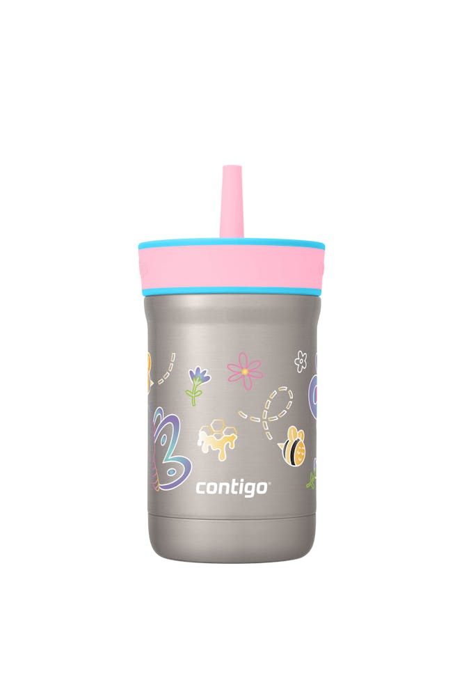Kids Leighton Spill-Proof Stainless Steel Tumbler with Straw, 12oz H3